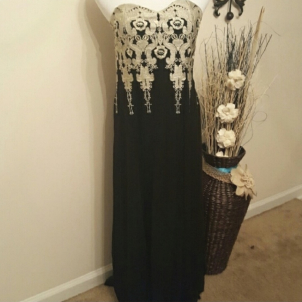 Strapless Evening Dress